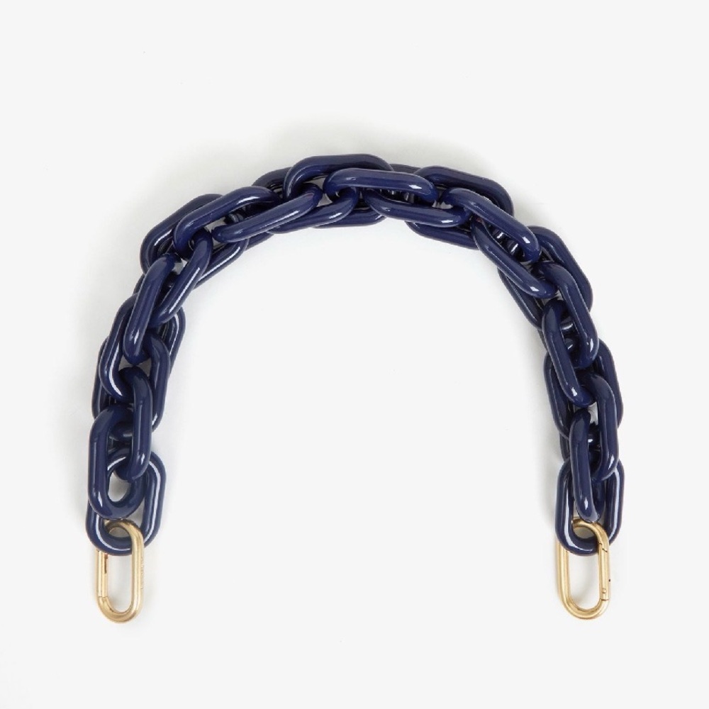 Clare V. Shortie Strap - Navy Resin